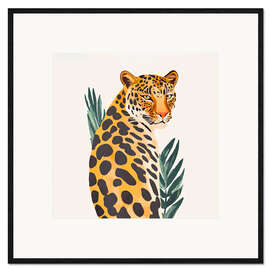 Gerahmter Kunstdruck Boho Leopard