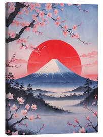 Leinwandbild Sonnenuntergang am Fuji - Nikita Abakumov