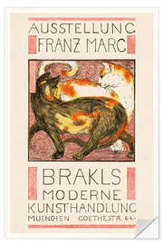 Wandsticker Ausstellung Franz Marc, Moderne Kunsthandlung München