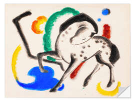 Wandsticker Das Pferd, 1912 - Franz Marc