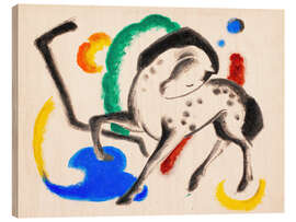 Holzbild Das Pferd, 1912 - Franz Marc