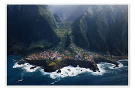 Poster Wundervolle Aussicht auf Seixal, Madeira - Martin Podt