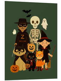 Hartschaumbild Little Spooky Society - Tori Taika