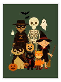 Wandbild Little Spooky Society - Tori Taika