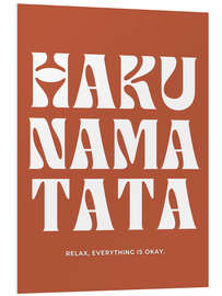 Hartschaumbild Hakuna Matata