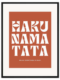 Gerahmter Kunstdruck Hakuna Matata