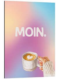 Alubild Moin - Morgenkaffee - Typobox