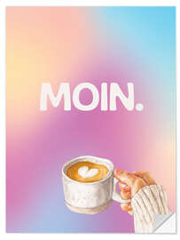 Sticker mural Moin - Morgenkaffee - Typobox
