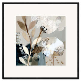 Gerahmter Kunstdruck Moosblüte III