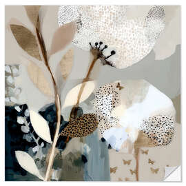 Wandsticker Moosblüte III