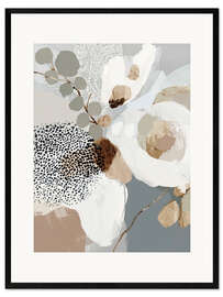 Gerahmter Kunstdruck Moosblüte I