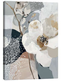 Leinwandbild Moosblüte: II