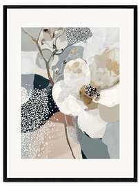 Gerahmter Kunstdruck Moosblüte: II