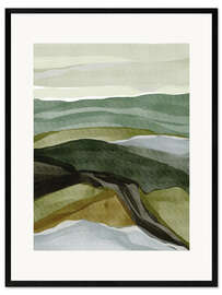 Gerahmter Kunstdruck Grüne Aussicht