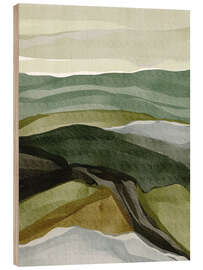 Holzbild Grüne Aussicht