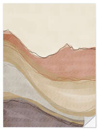 Wandsticker Erdwellen