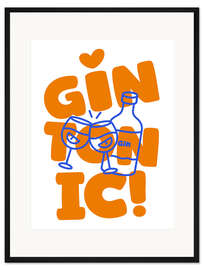 Gerahmter Kunstdruck Gin Tonic