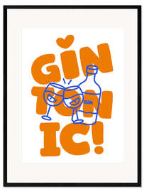 Gerahmter Kunstdruck Gin Tonic