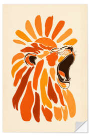 Wandsticker Brüllender Löwe - Peter Roder