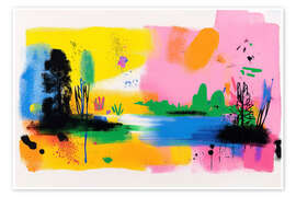 Wandbild Am See - Peter Roder