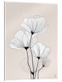 Gallery Print Minimale Blütenblätter