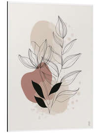 Alubild Abstrakte Blüte