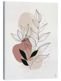 Leinwandbild Abstrakte Blüte