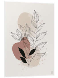 Hartschaumbild Abstrakte Blüte