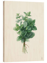 Holzbild Frische Minze - artill
