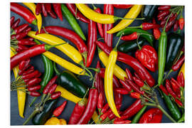 Hartschaumbild Leuchtende Chili-Vielfalt - Thomas Klee
