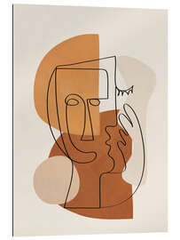 Gallery Print Abstrakte Tongesichter