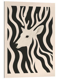 Gallery Print Schwarz-weißer Hirsch