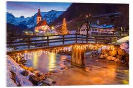 Acrylglasbild Winter in Ramsau - Martin Wasilewski