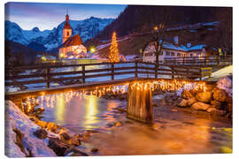 Leinwandbild Winter in Ramsau - Martin Wasilewski