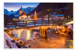 Wandbild Winter in Ramsau - Martin Wasilewski