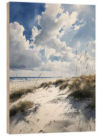 Holzbild Sonnenstranddünen - Franklyn Gregory
