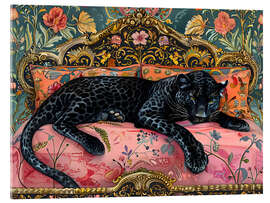 Acrylglasbild Fauler Leopard