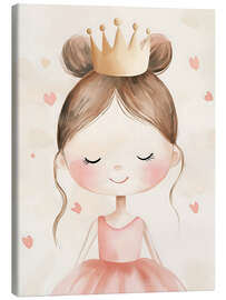 Leinwandbild Ballerina Rosa Krone - Creative Studio