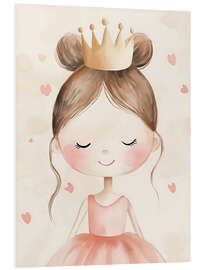 Hartschaumbild Ballerina Rosa Krone - Creative Studio