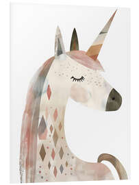Hartschaumbild Einhorn mit Formen