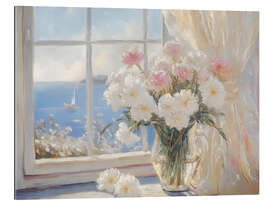 Gallery Print Küstenansicht Blumen