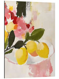 Alubild Rote und rosa Zitronen II