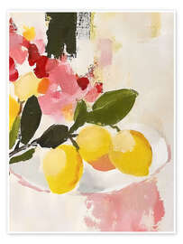 Poster Rote und rosa Zitronen II