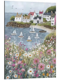 Magnettafel Rosa Segelboote