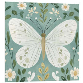 Hartschaumbild Blaugrüner Schmetterling