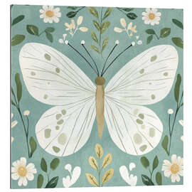 Gallery Print Blaugrüner Schmetterling