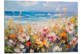 Gallery Print Wildblumen am Strand