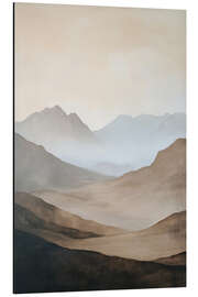 Magnettafel Nebelige Berge