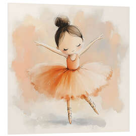 Hartschaumbild Tanzende Ballerina