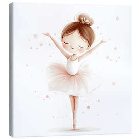 Leinwandbild Kleines Ballerina-Mädchen